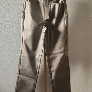 Wayf Metallic Flare & Wide Leg Jeans